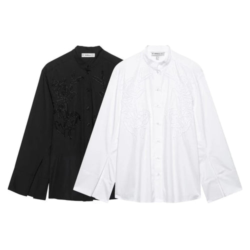Eviane Embroidered Cotton Shirt