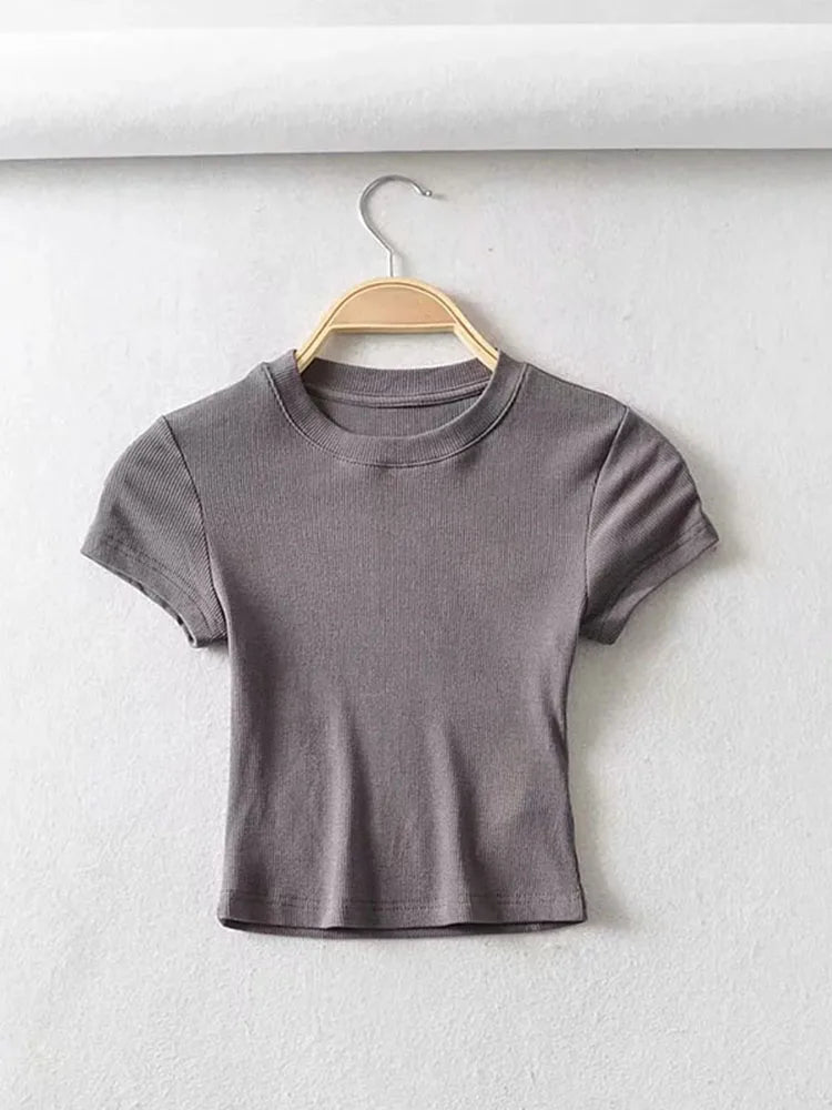 Rowen Fitted Crop Tee