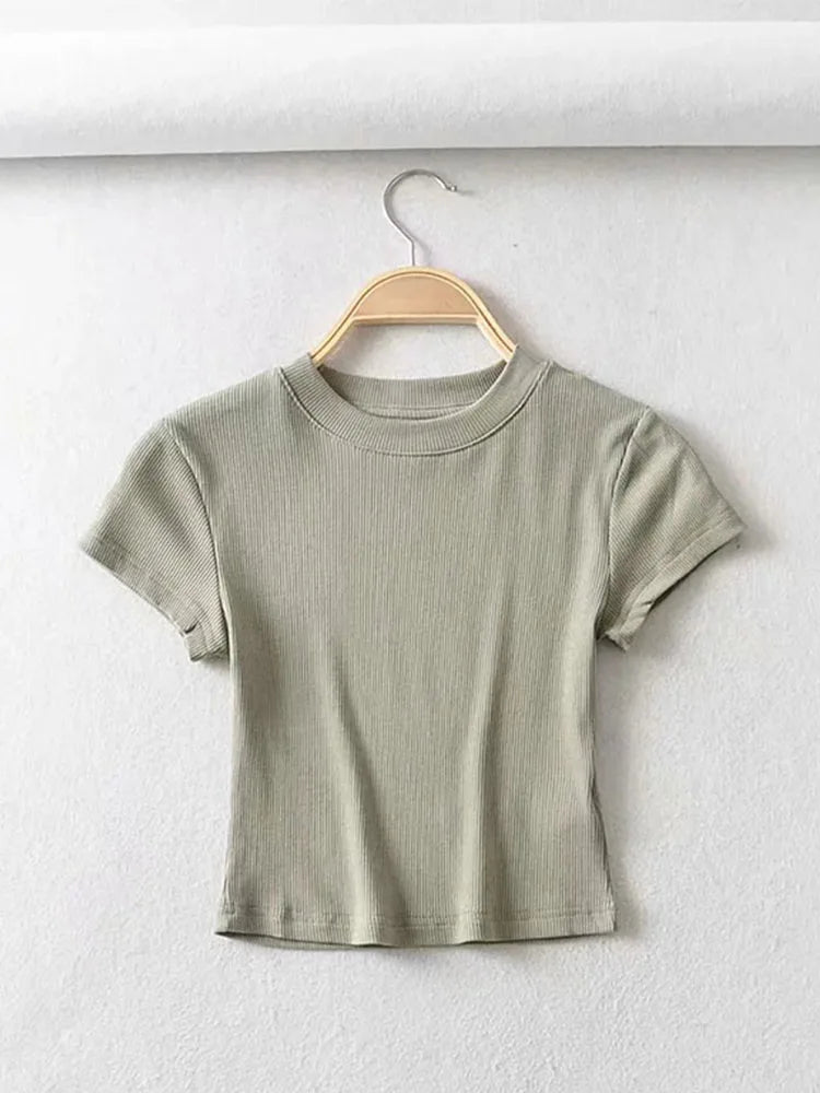 Rowen Fitted Crop Tee