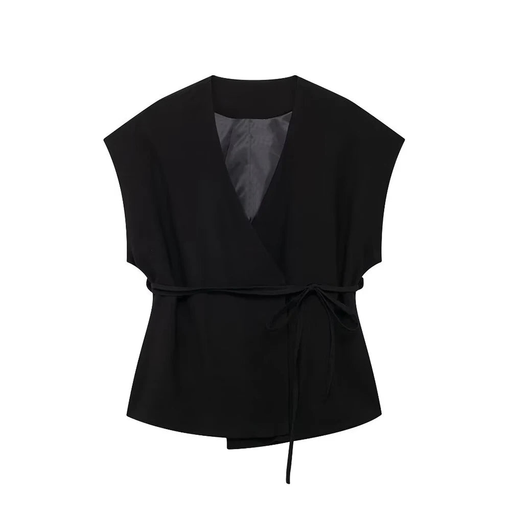 Soleia Lace-Trim Vest