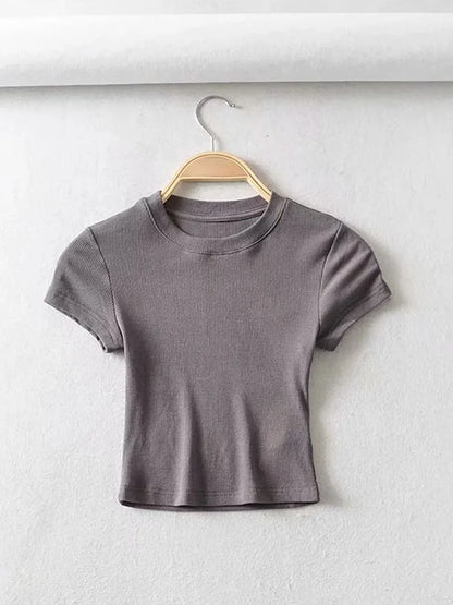 Rowen Fitted Crop Tee