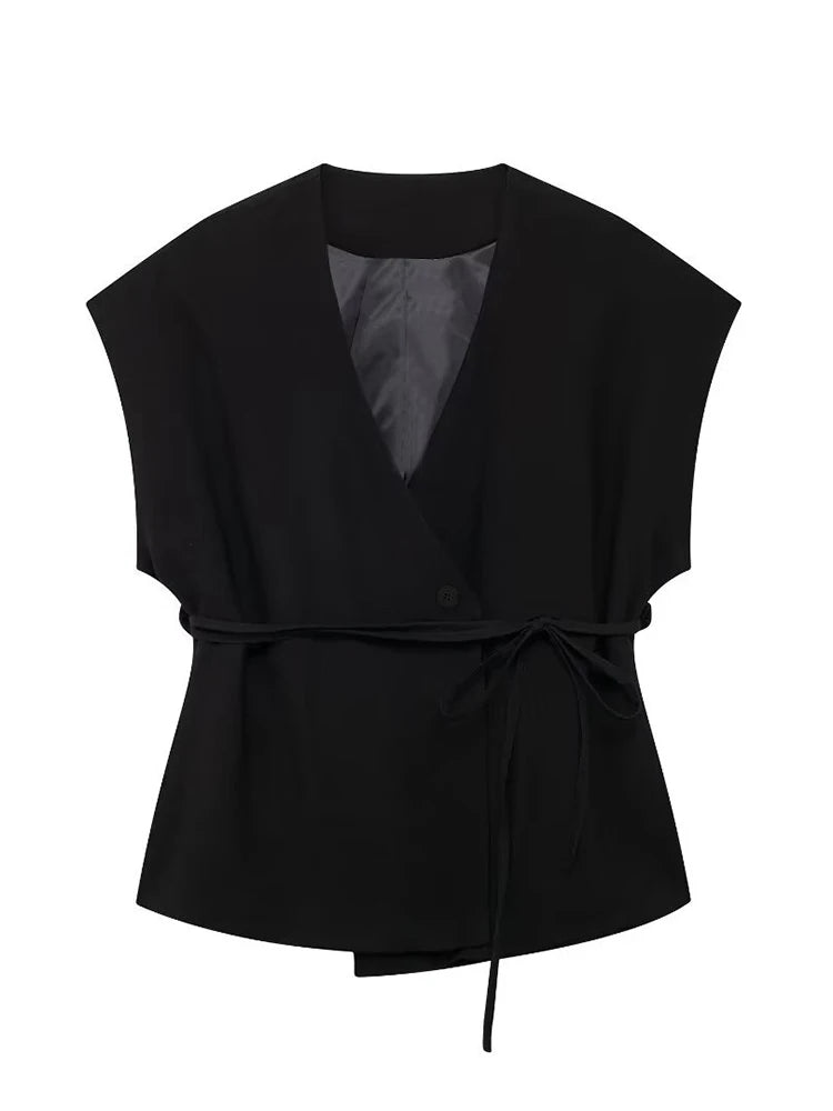 Soleia Lace-Trim Vest