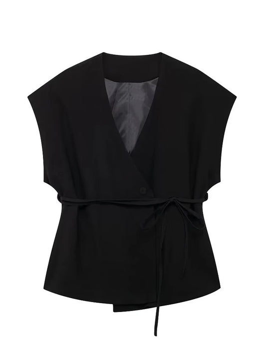 Soleia Lace-Trim Vest