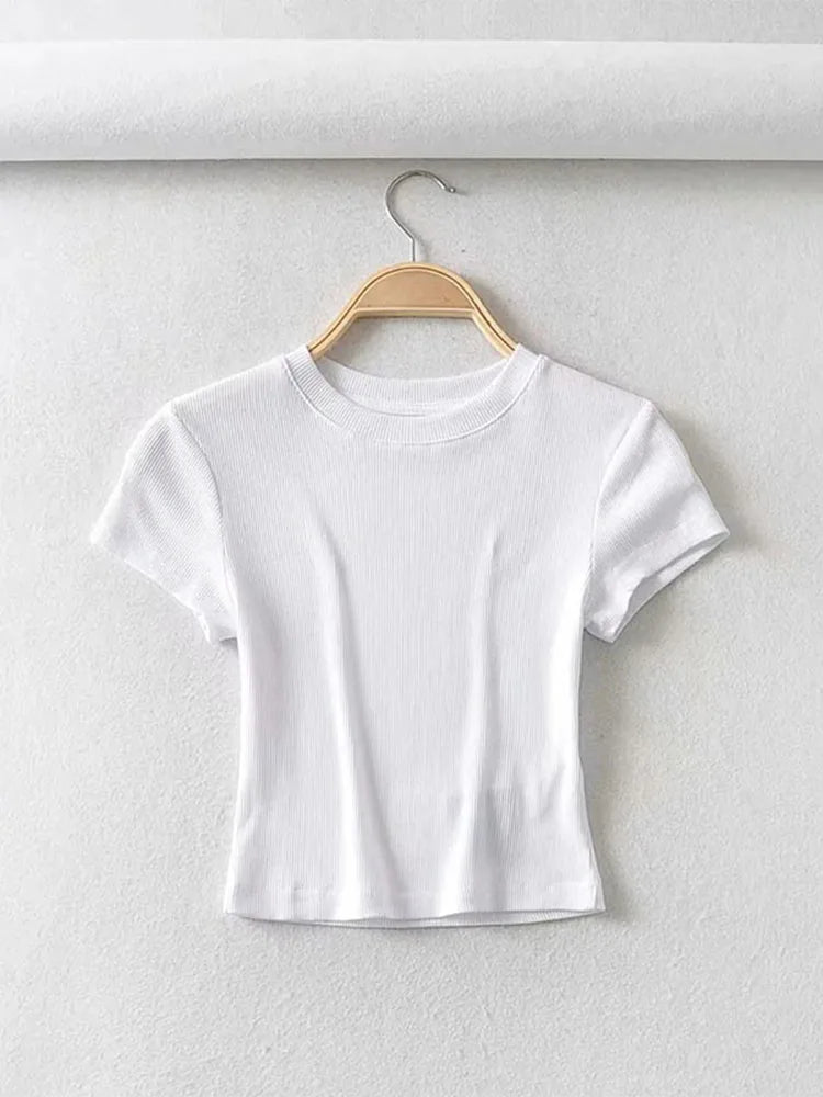 Rowen Fitted Crop Tee