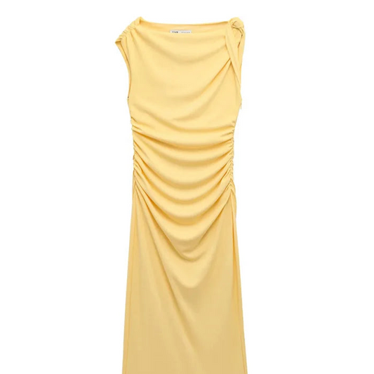 Solane Asymmetric Midi Dress