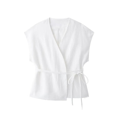 Soleia Lace-Trim Vest