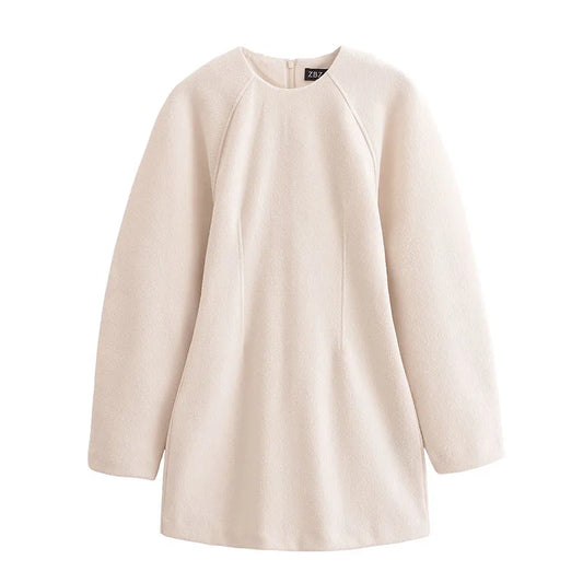 Lunel Lantern-Sleeve Mini Dress