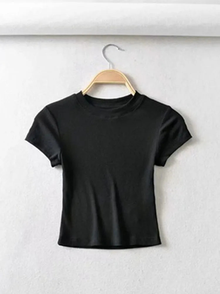 Rowen Fitted Crop Tee