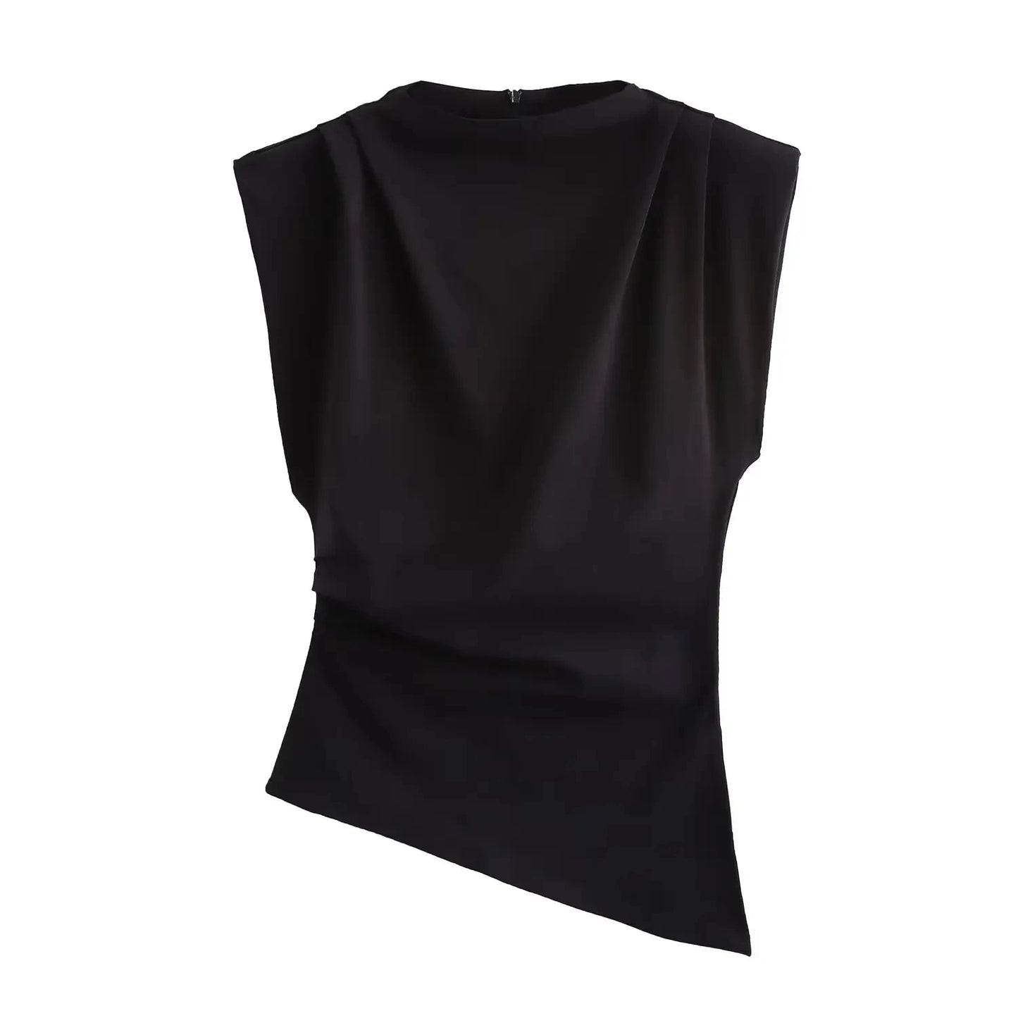 Kaia Asymmetric Zip Top
