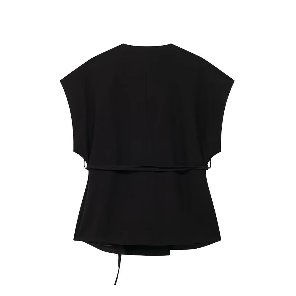 Soleia Lace-Trim Vest