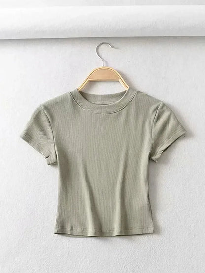 Rowen Fitted Crop Tee